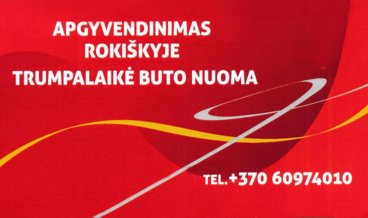 Trumpalaike Buto Nuoma,Apgyvendinimas - Bekontaktis Iejimas Rokiskis Buitenkant foto
